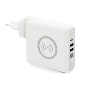 Внешний аккумулятор Gemini с беспроводной зарядкой и сетевым адаптером, 10000 mAh